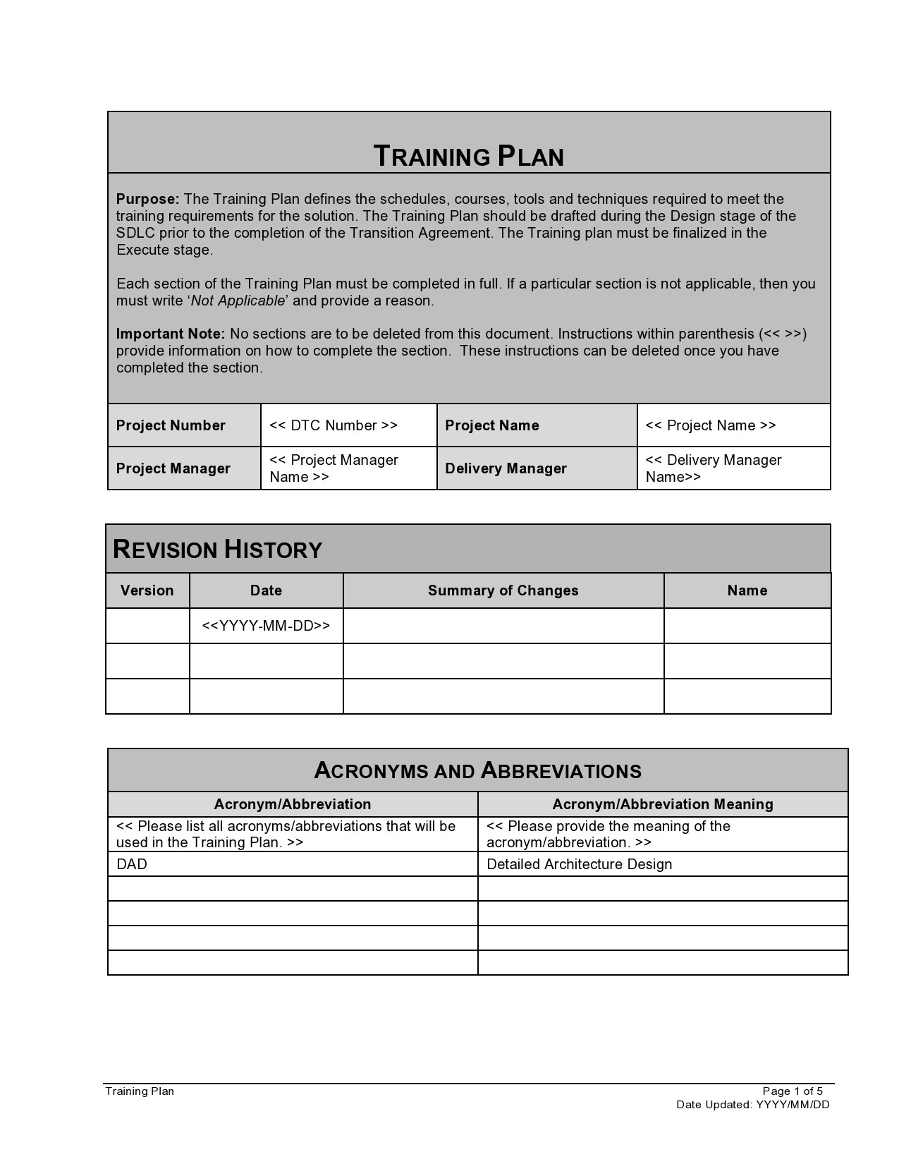 Training Plan Template 02