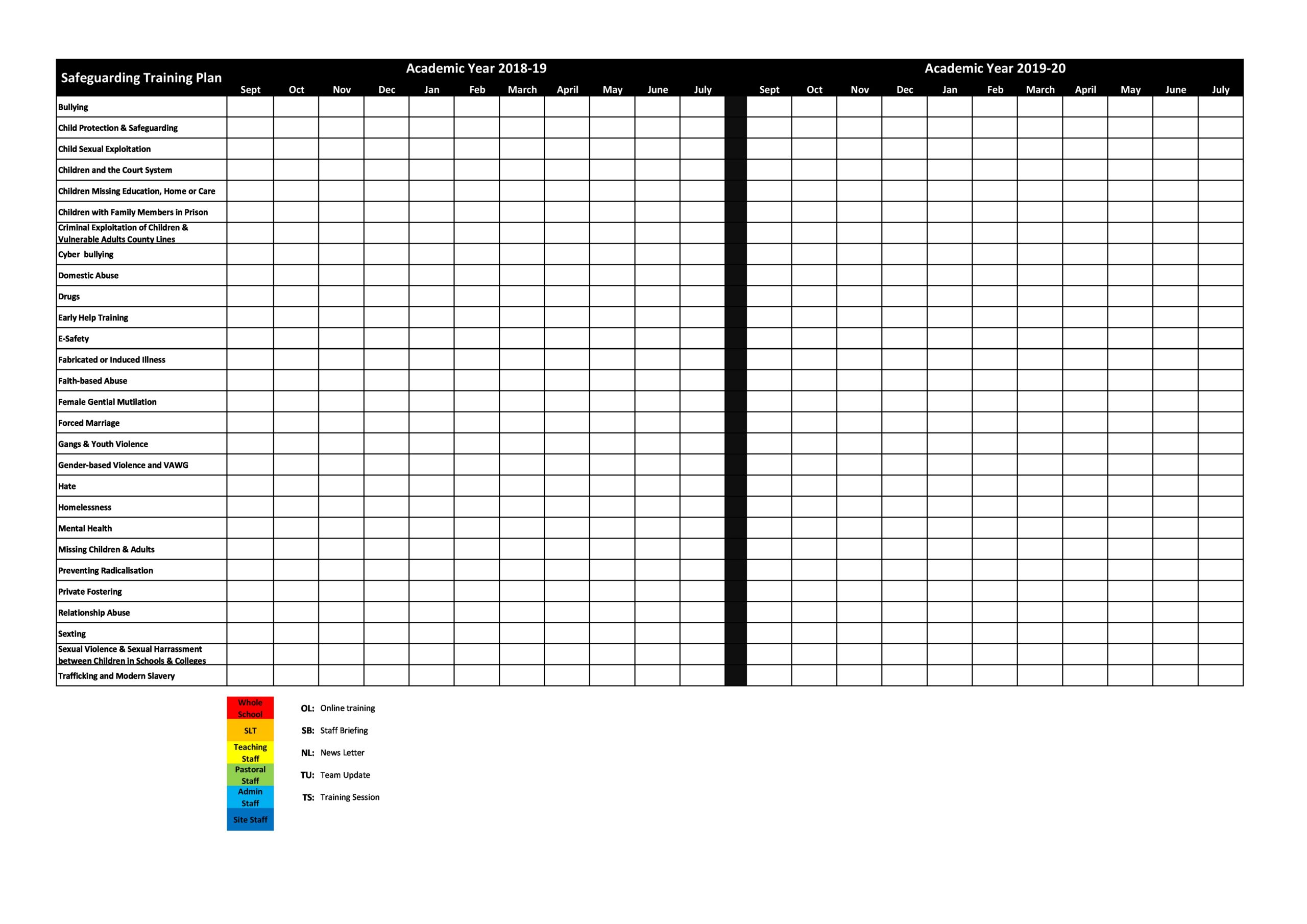 Training Plan Template 27