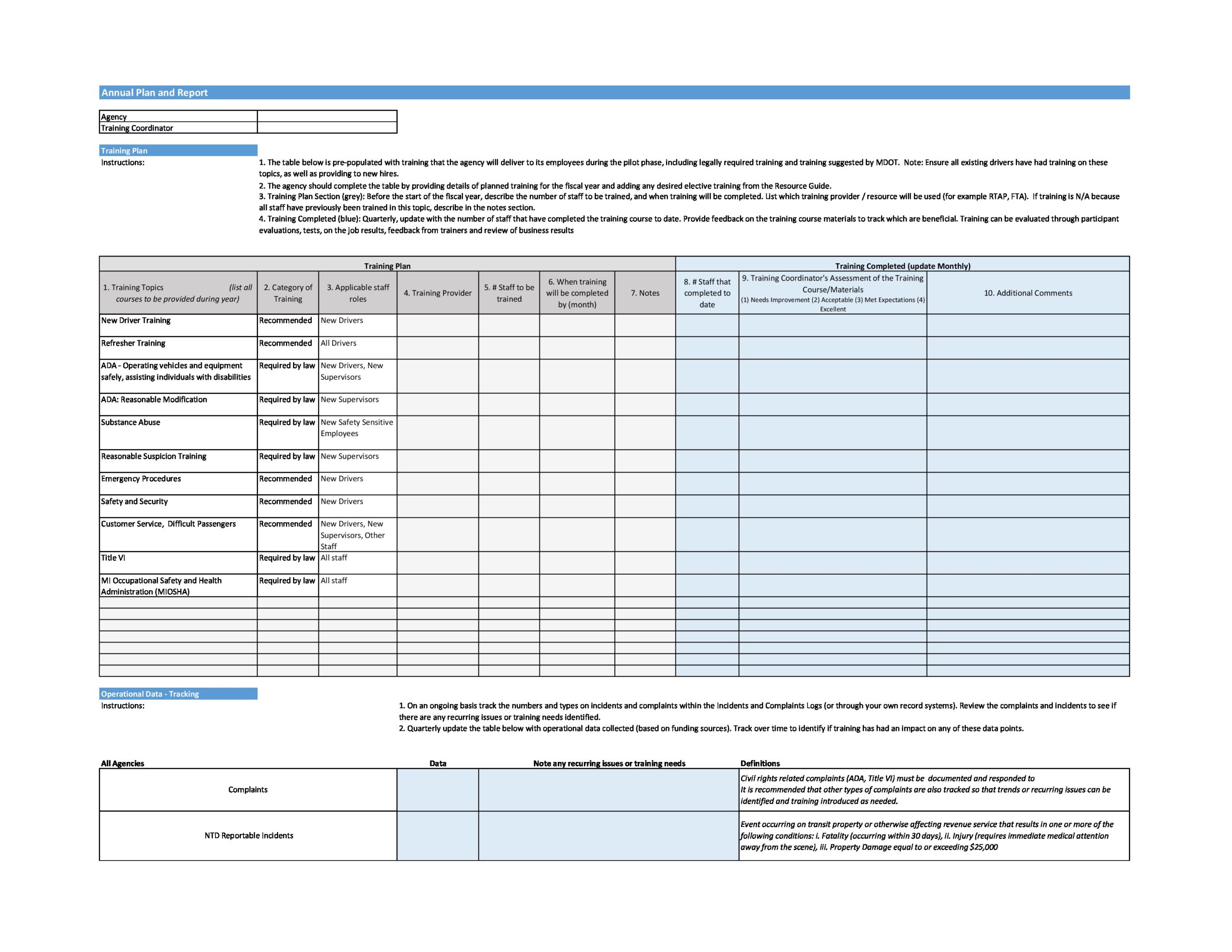 Training Plan Template 32